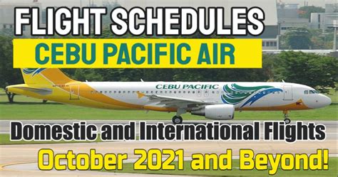 cebu pacific flight schedule 2021